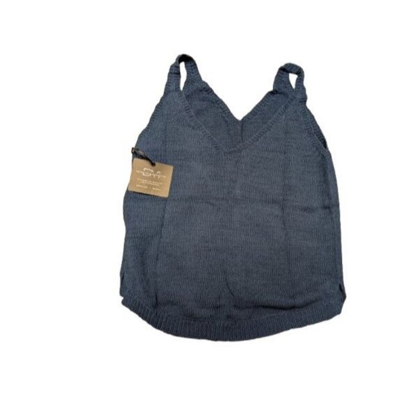 DYI Women's Sweater Tank Top Navy Size Medium - Picture 2 of 7